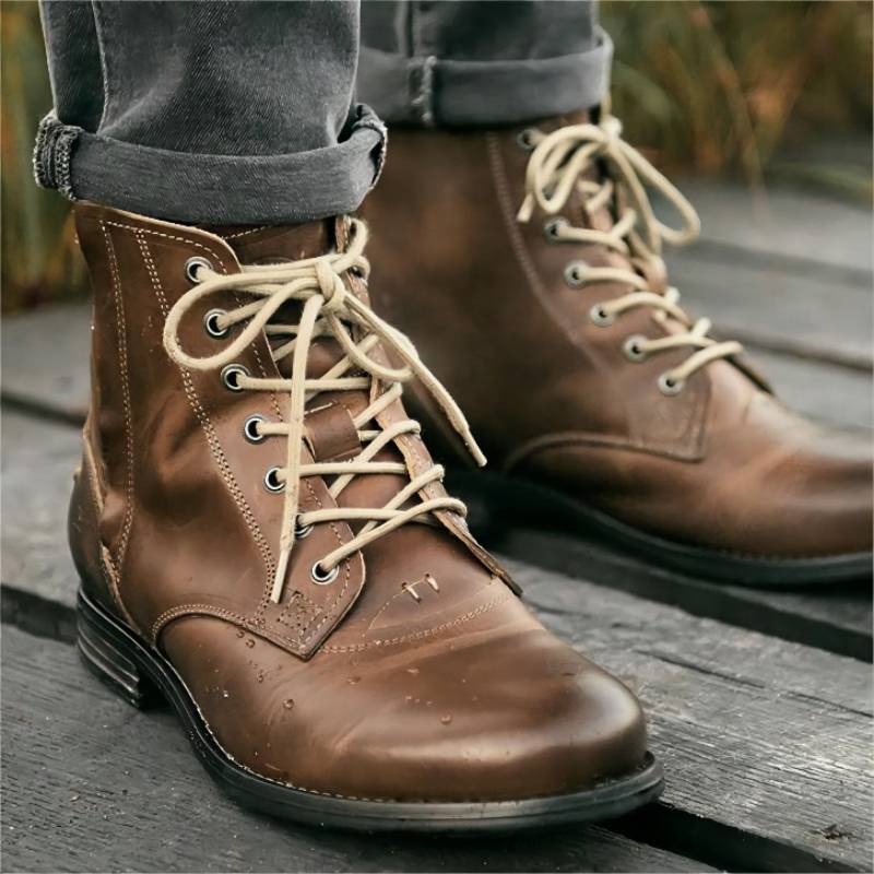 Men's Cowboy Boots with Lace Up | Ankle Combat