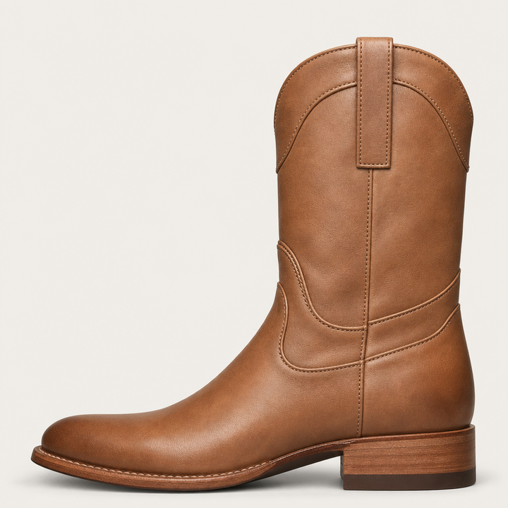 Men's Cowboy Boots with Round Toe & Pull Tabs | Roper
