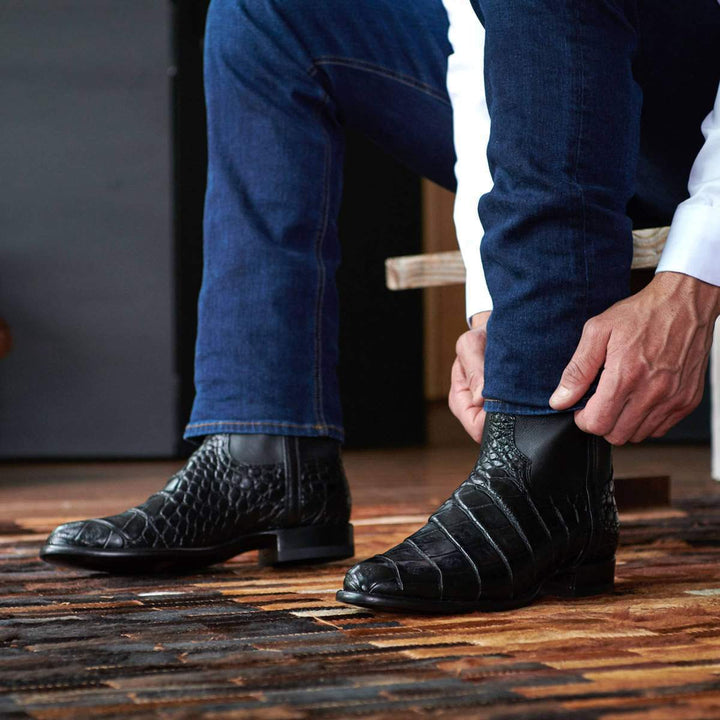 Men's Cowboy Boots with Round Toe | Roper Style