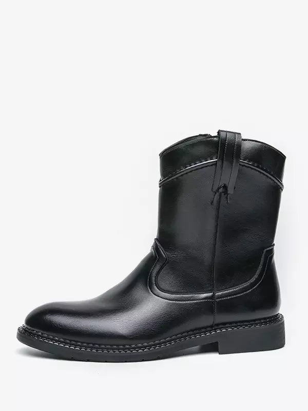 Men's Cowboy Boots with Side Zip | Pointed Toe