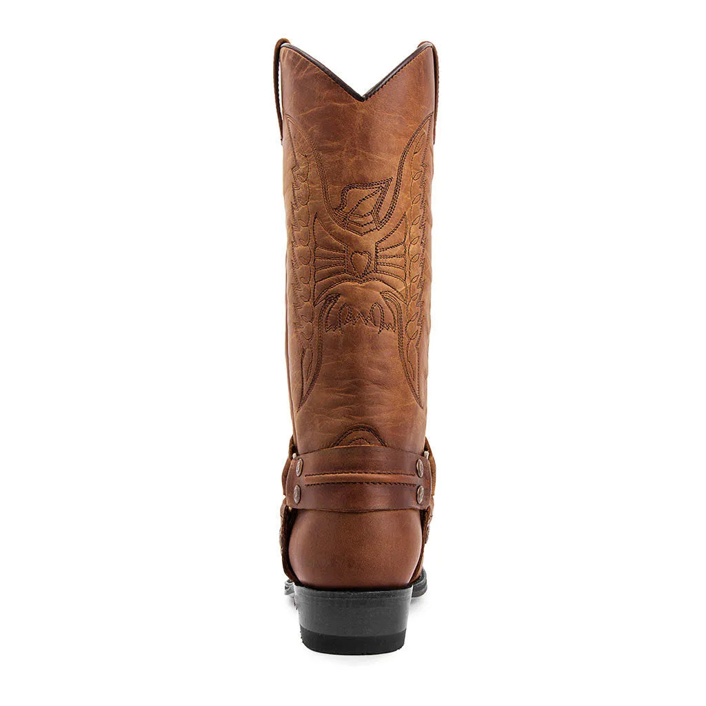Men's Cowboy Boots with Square Toe & Stitched Shaft | Western Style