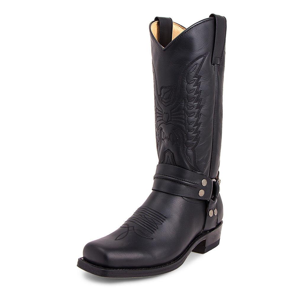 Men's Cowboy Boots with Square Toe & Stitched Shaft | Western Style