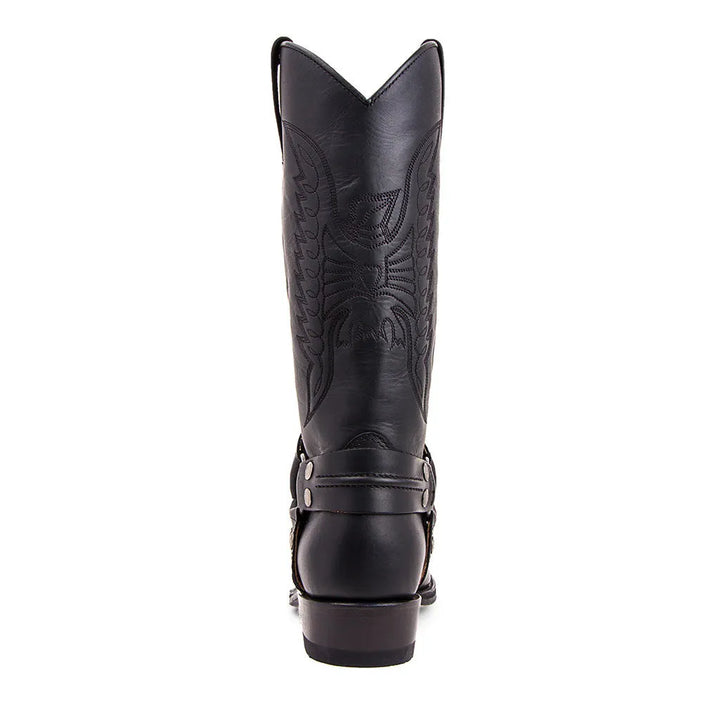 Men's Cowboy Boots with Square Toe & Stitched Shaft | Western Style