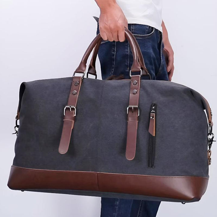 Men's Duffle Bag with Shoulder Strap | Buckle Straps