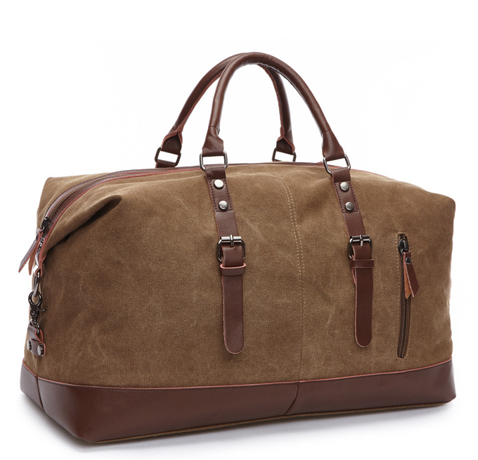 Men's Duffle Bag with Shoulder Strap | Buckle Straps