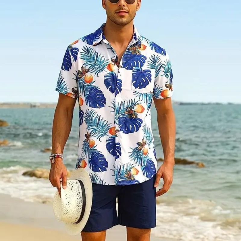 Men's Hawaiian Shirt Short-Sleeve | Summer