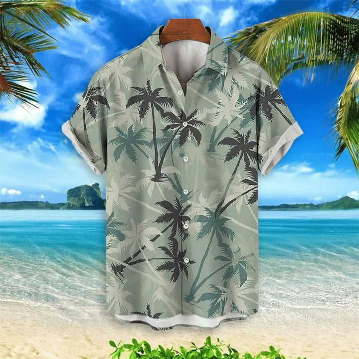 Men's Hawaiian Shirt Tropical Print | Short-Sleeve