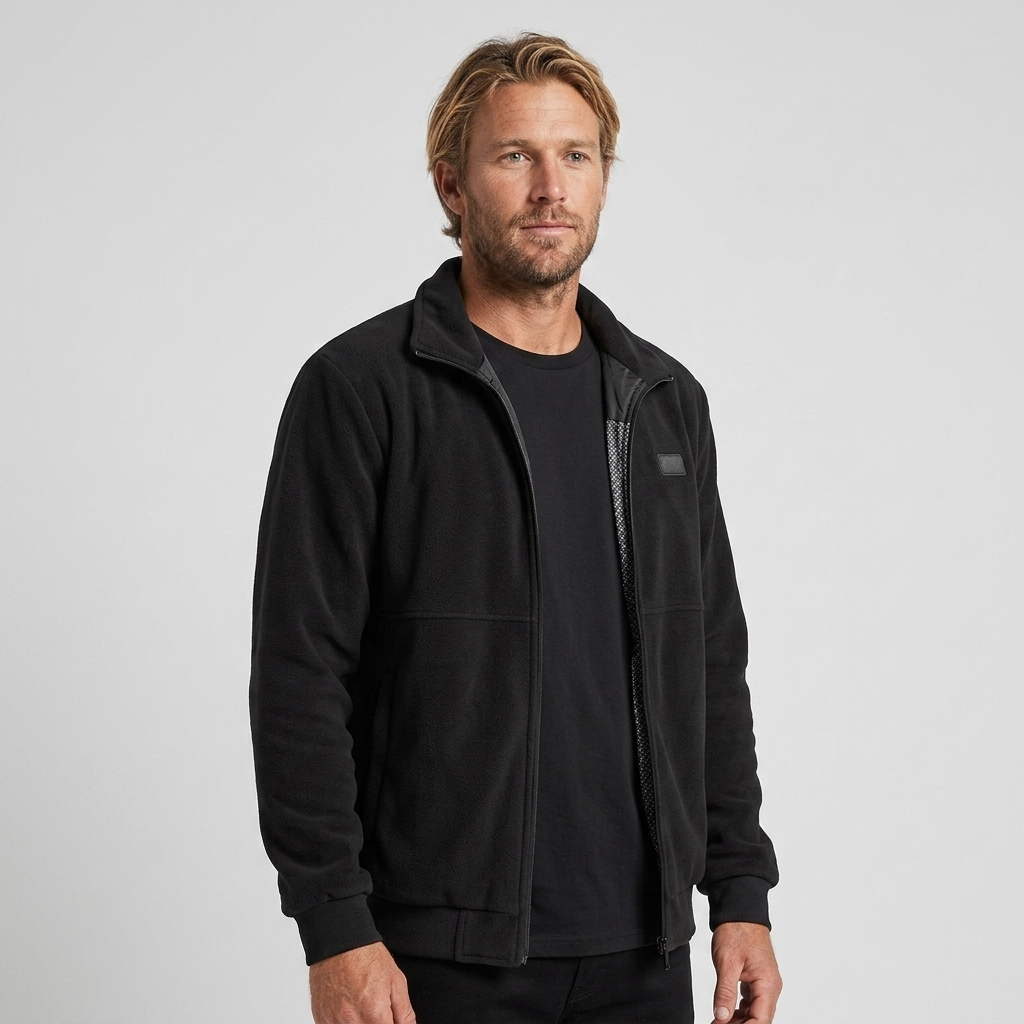 Men's Heated Jacket with Stand Collar & Full-Zip | Multi-Zone