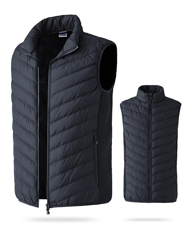 Men's Heated Vest with Zip Front | Camo Puffer