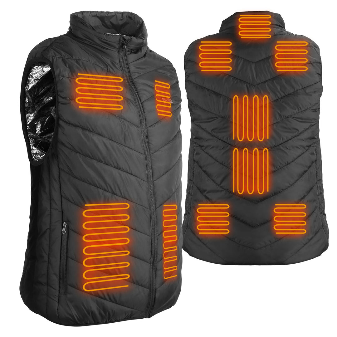Men's Heated Vest with Zip & Pockets | 11 Zones
