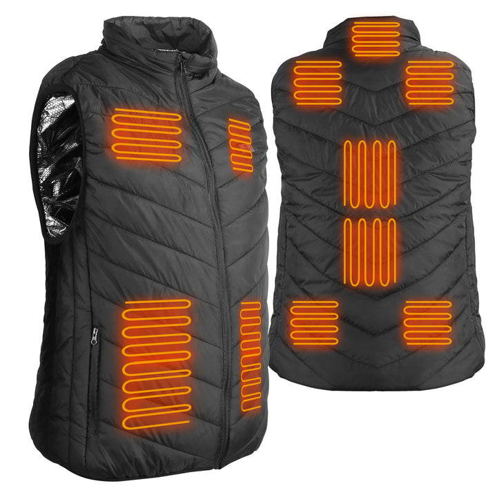 Men's Heated Vest with Zip & Pockets | 11 Zones
