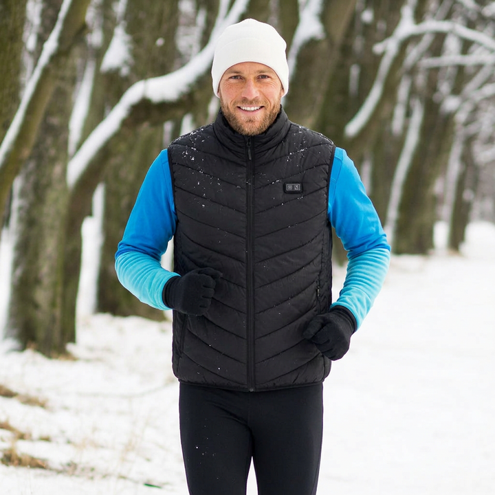 Men's Heated Vest with Zip & Pockets | 11 Zones