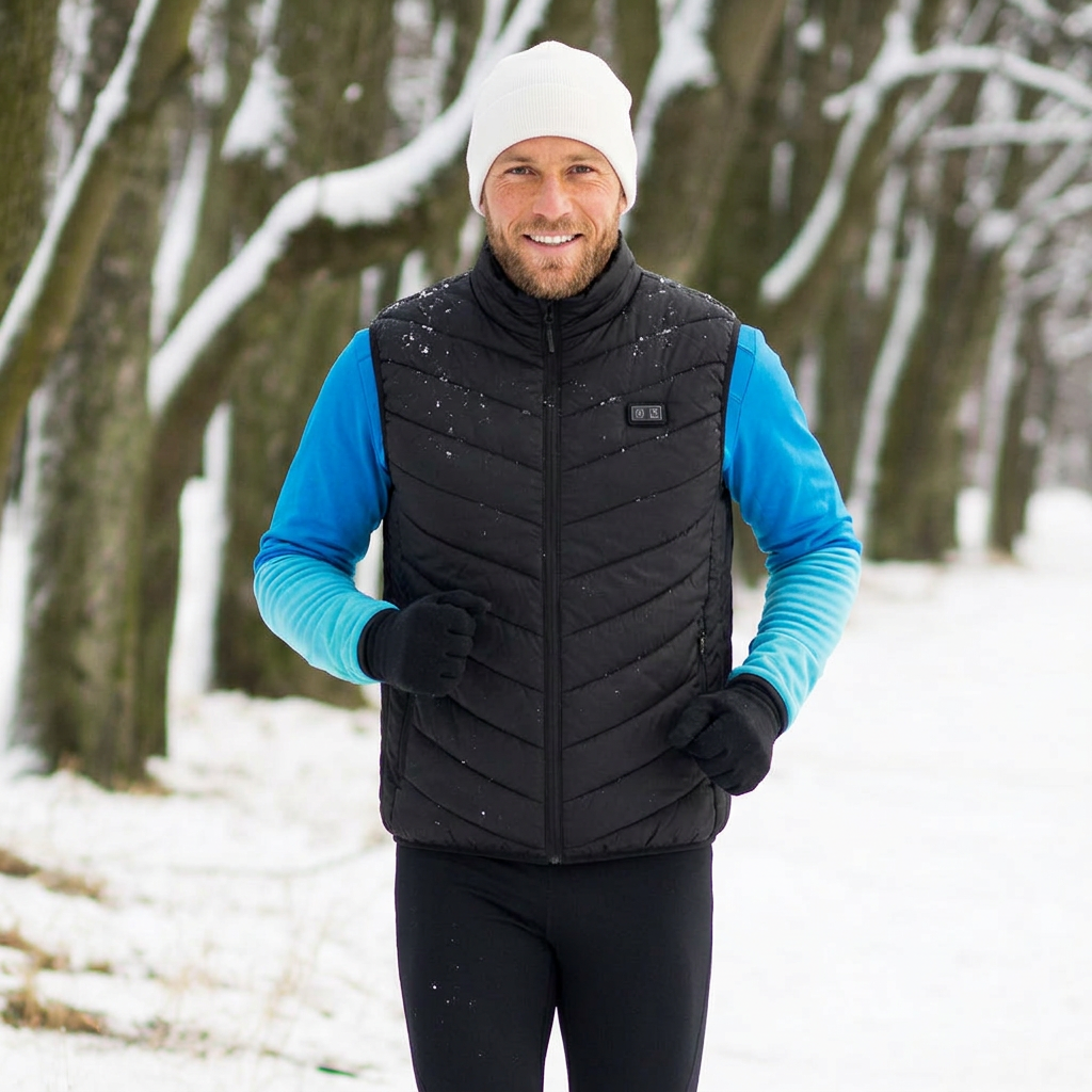Men's Heated Vest with Zip & Pockets | 13 Zones