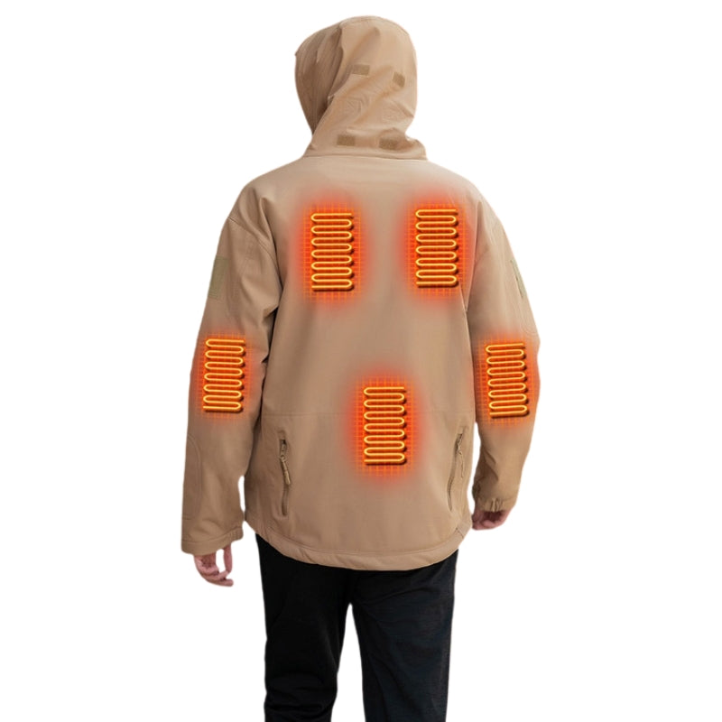 Men's Hooded Heated Jacket USB Powered | Tactical