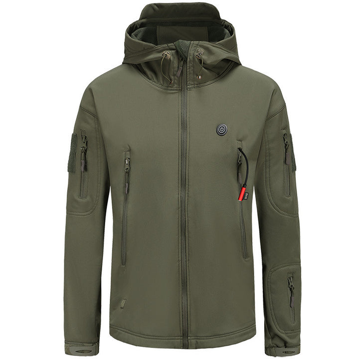Men's Hooded Heated Jacket USB Powered | Tactical