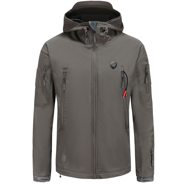 Men's Hooded Heated Jacket USB Powered | Tactical