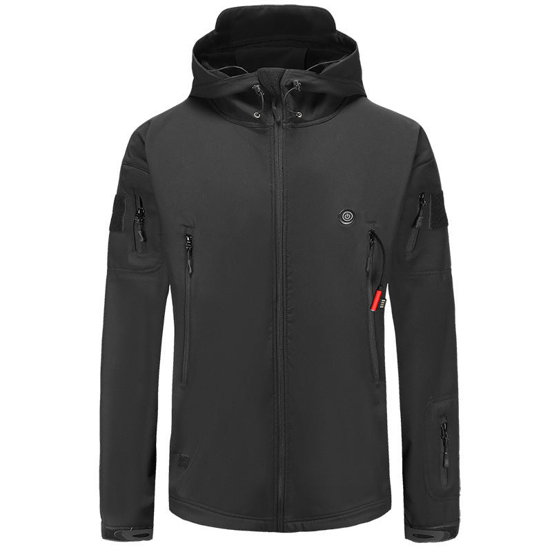 Men's Hooded Heated Jacket USB Powered | Tactical