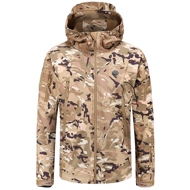Men's Hooded Heated Jacket USB Powered | Tactical
