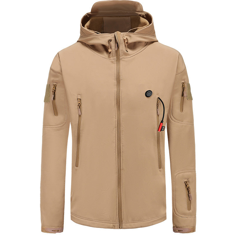 Men's Hooded Heated Jacket USB Powered | Tactical