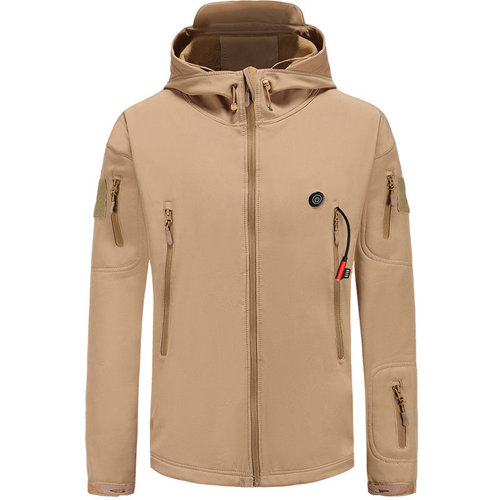 Men's Hooded Heated Jacket USB Powered | Tactical