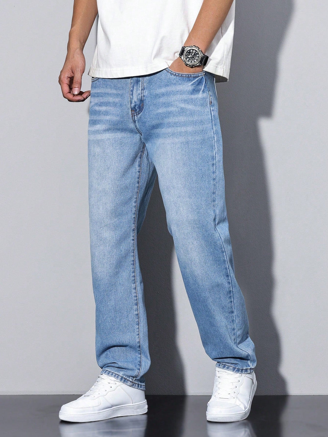 Men's Jeans Straight-Leg & Faded | Casual