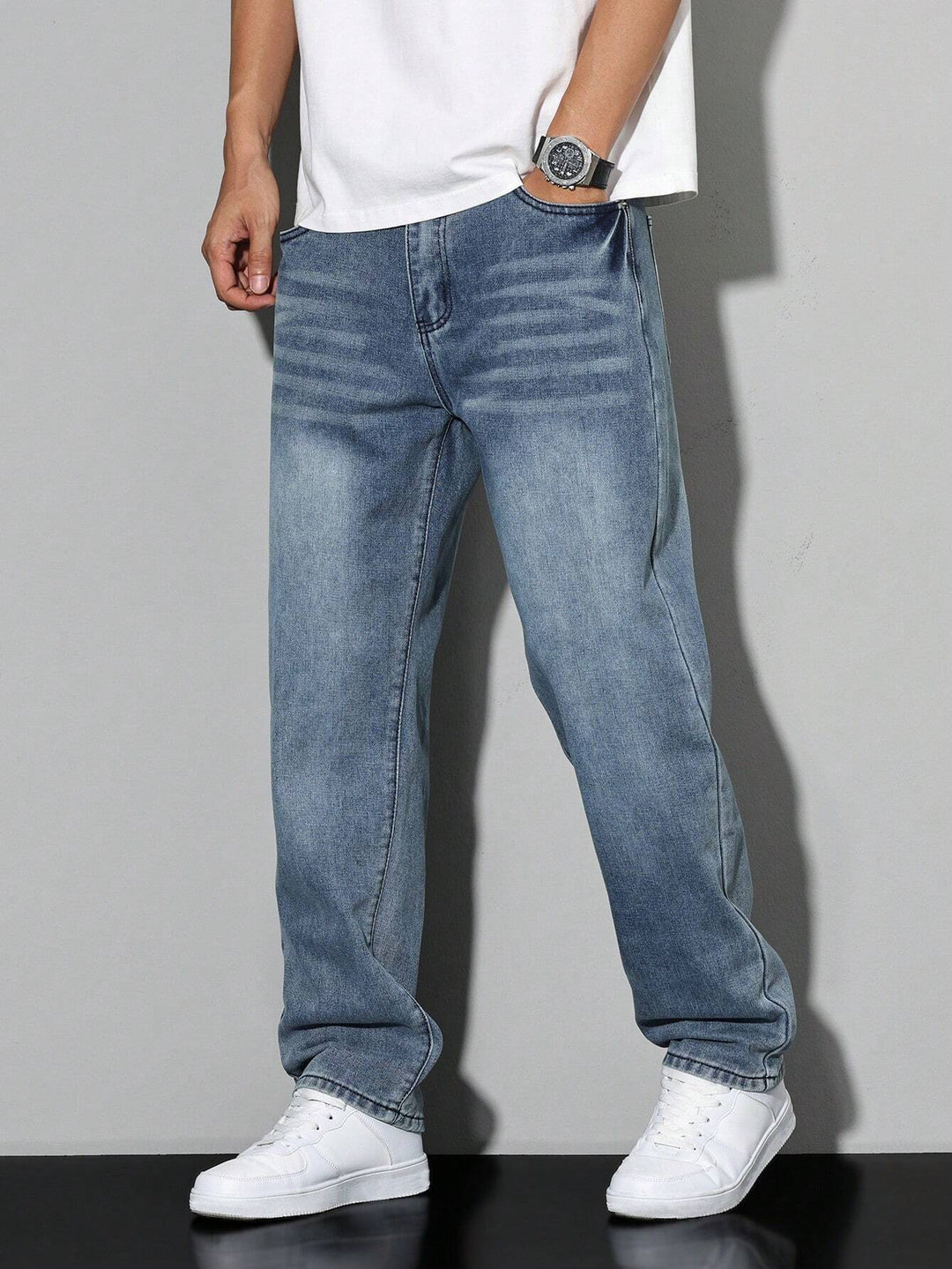 Men's Jeans Straight-Leg & Faded | Casual