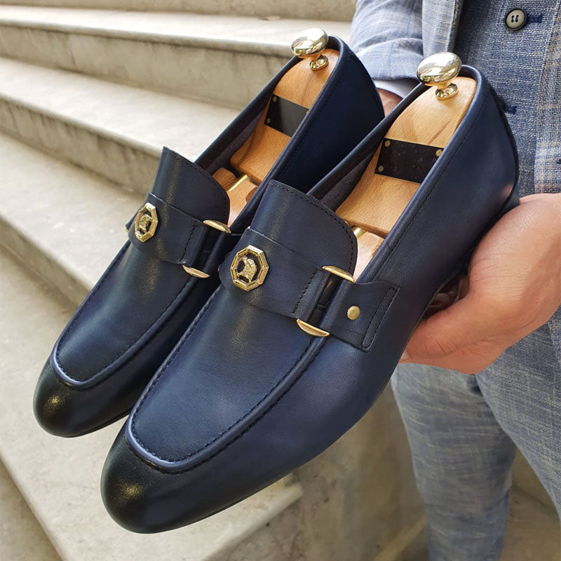 Men's Loafers with Buckle Detail | Slip On