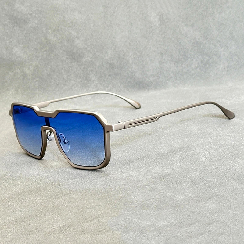 Men's Oversized Square Sunglasses | Metal Frame