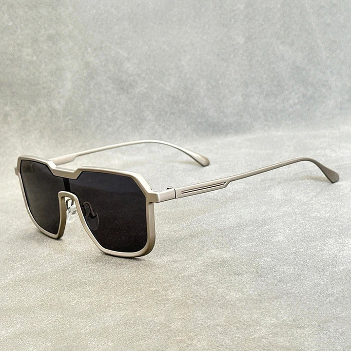 Men's Oversized Square Sunglasses | Metal Frame