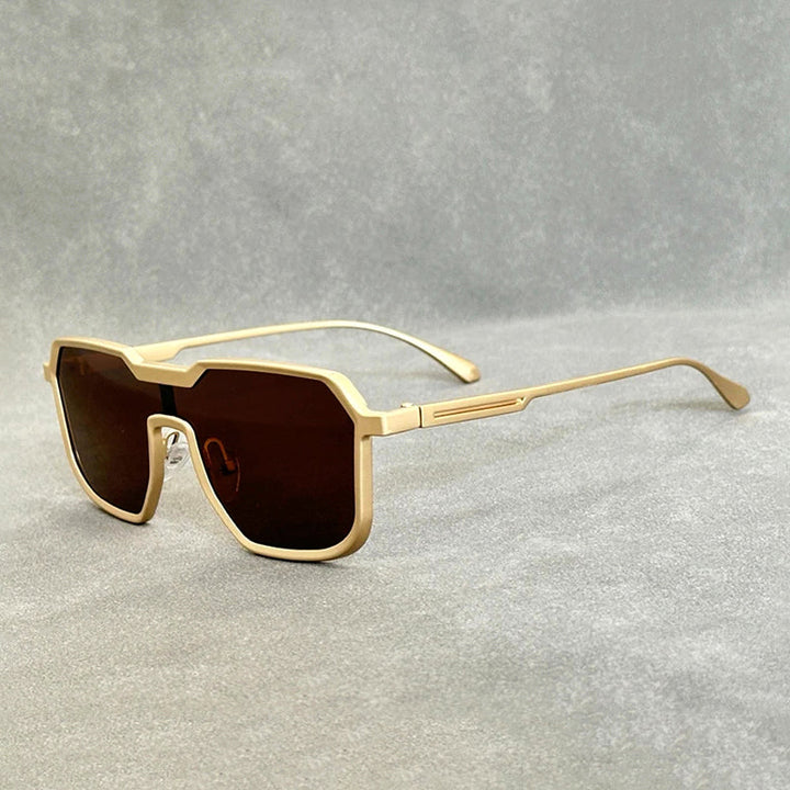 Men's Oversized Square Sunglasses | Metal Frame