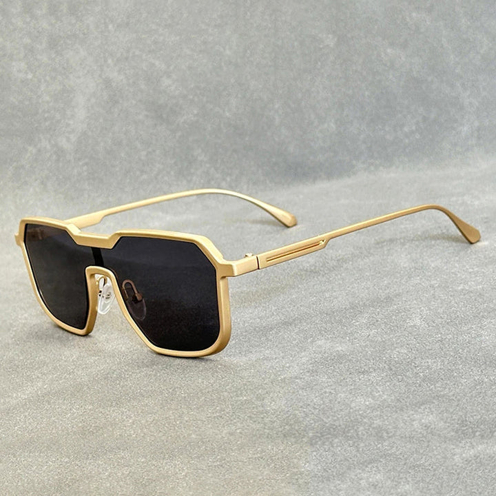 Men's Oversized Square Sunglasses | Metal Frame