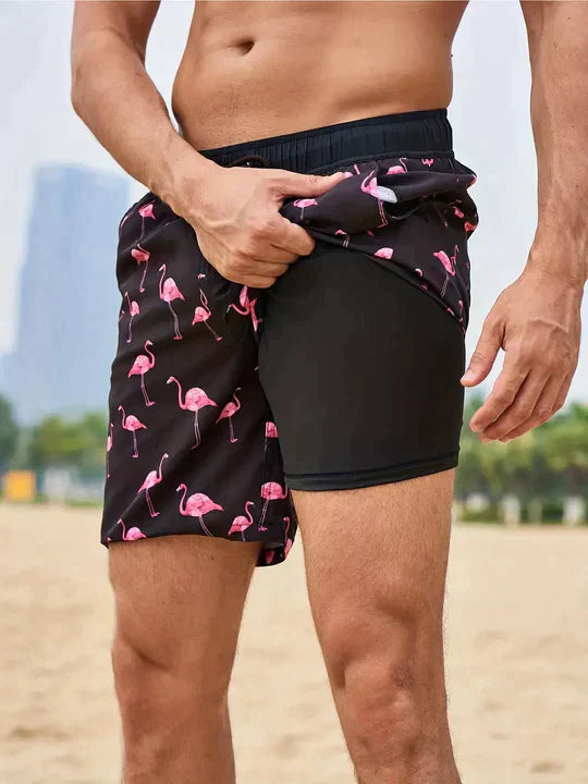 Men's Shorts Drawstring Printed | Swim