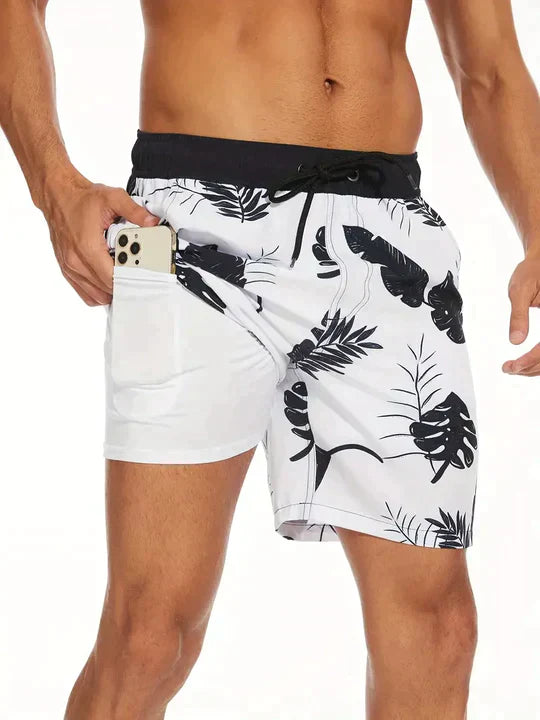 Men's Shorts Drawstring Printed | Swim