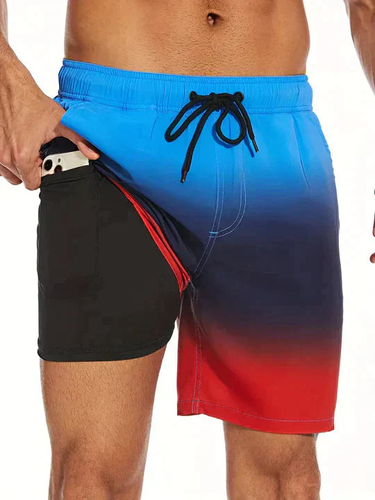 Men's Shorts Drawstring Printed | Swim