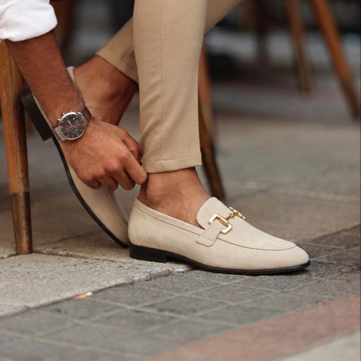 Men's Slip-On Loafers with Buckle | Classic