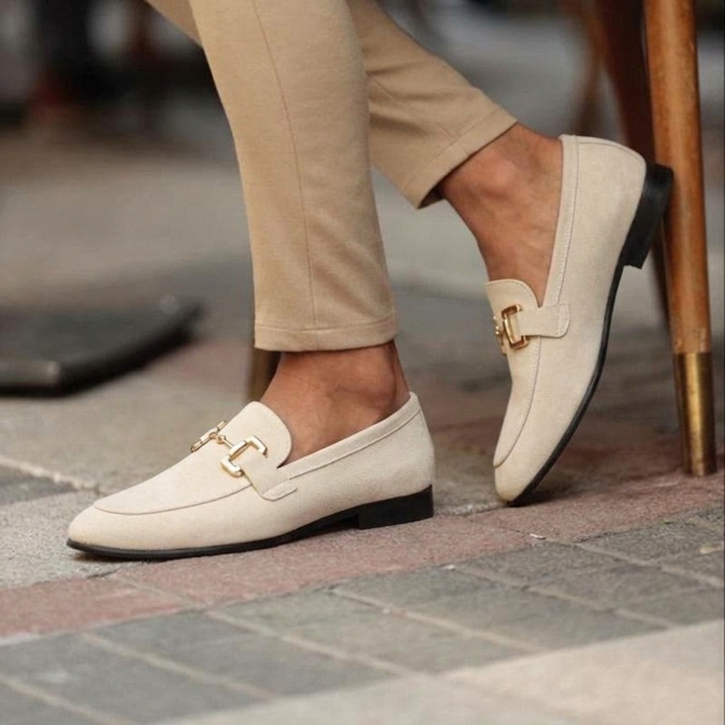 Men's Slip-On Loafers with Buckle | Classic