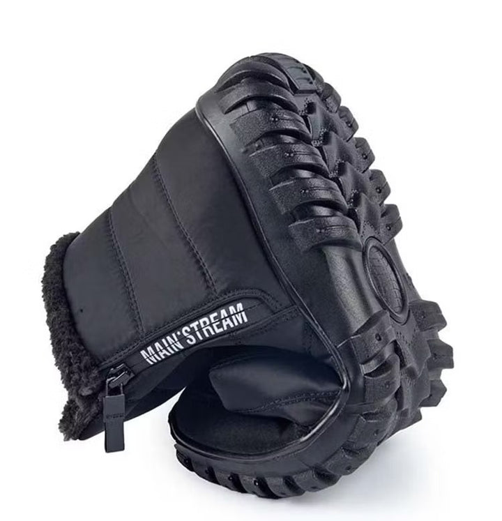 Men's Snow Boots with Fleece Lining & Side Zip | Ankle