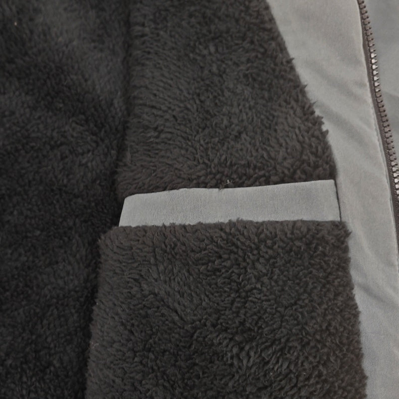 Men's Snow Jacket with Hood & Zip Pockets | Long Parka