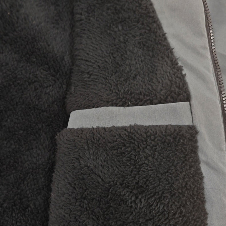 Men's Snow Jacket with Hood & Zip Pockets | Long Parka