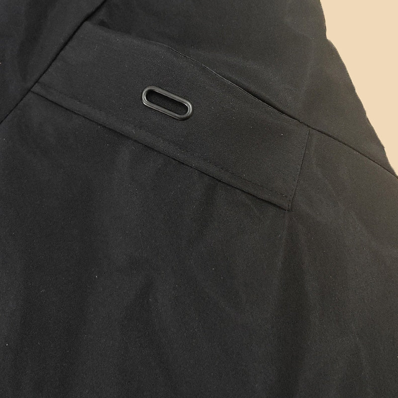 Men's Snow Jacket with Hood & Zip Pockets | Long Parka