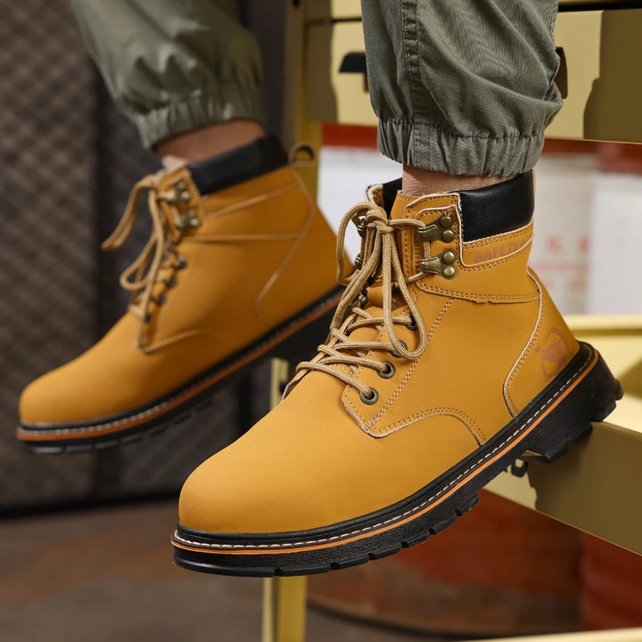 Men's Steel Cap Boots Lace-Up | Work Ankle