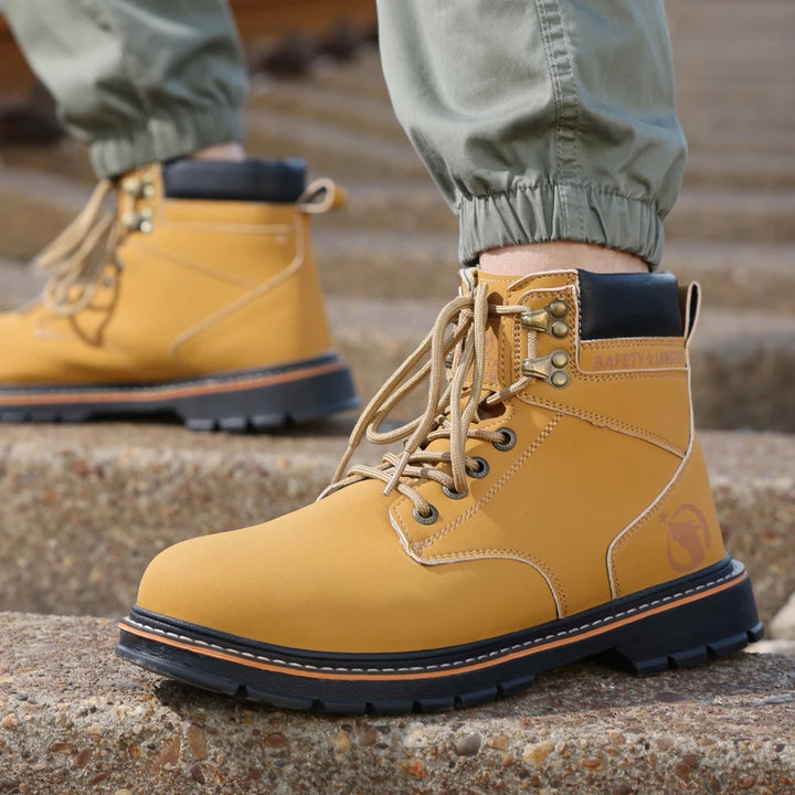 Men's Steel Cap Boots Lace-Up | Work Ankle