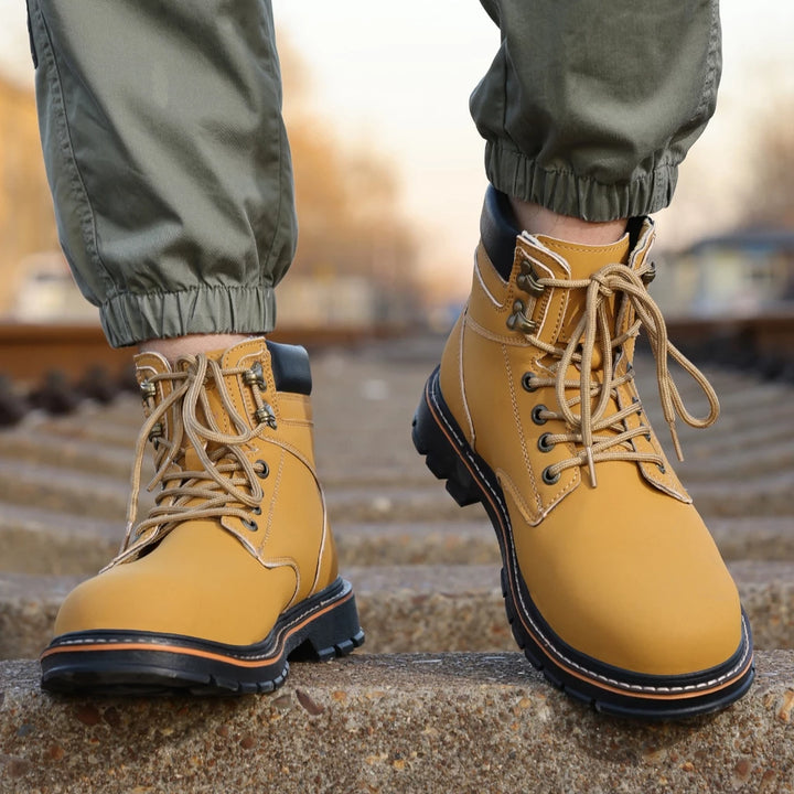 Men's Steel Cap Boots Lace-Up | Work Ankle