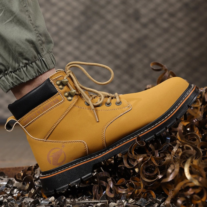 Men's Steel Cap Boots Lace-Up | Work Ankle