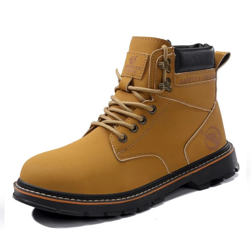 Men's Steel Cap Boots Lace-Up | Work Ankle