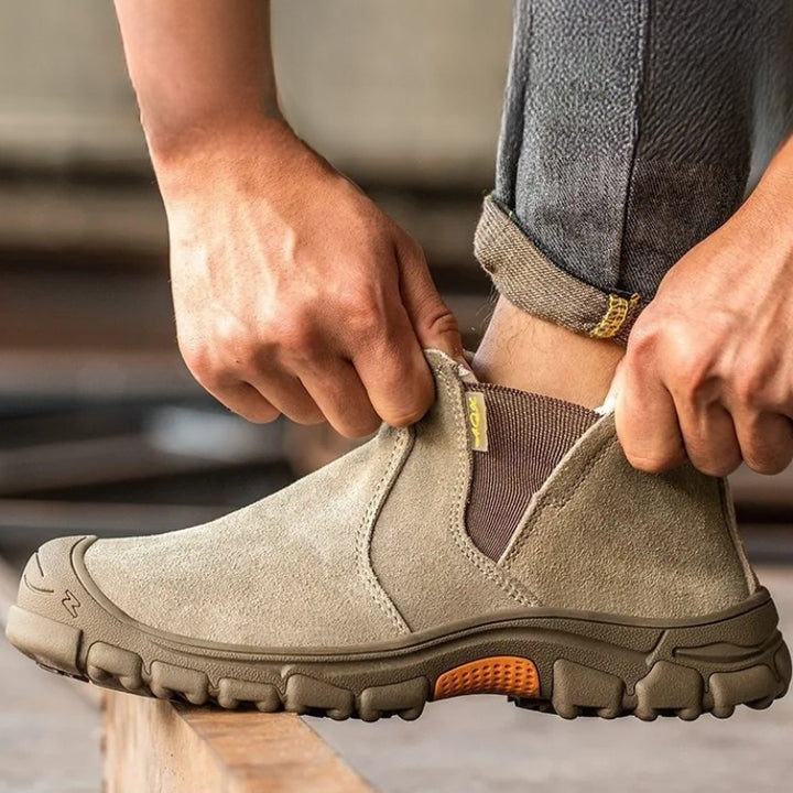 Men's Steel Cap Boots Slip-On | Ankle Work