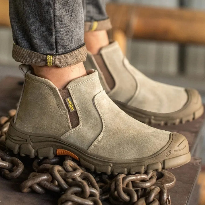 Men's Steel Cap Boots Slip-On | Ankle Work