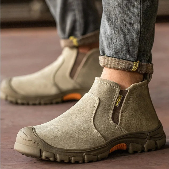 Men's Steel Cap Boots Slip-On | Ankle Work