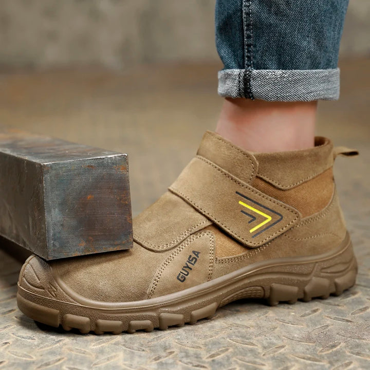 Men's Steel Cap Boots Velcro Strap | Work