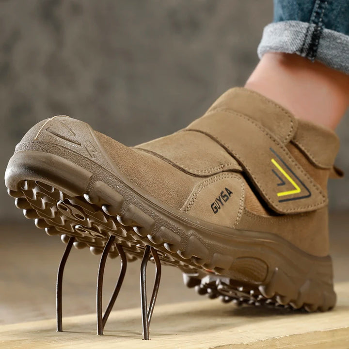 Men's Steel Cap Boots Velcro Strap | Work